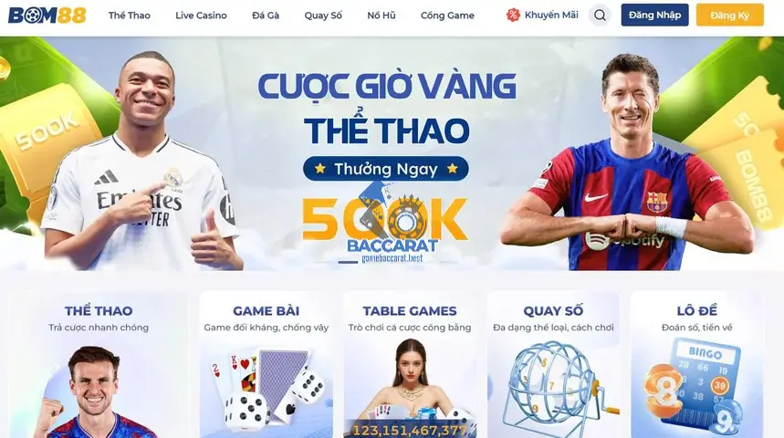 Đặc điểm gameplay của Baccarat online tại bom88