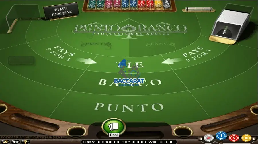 Luật chơi của biến thể Punto Banco Baccarat