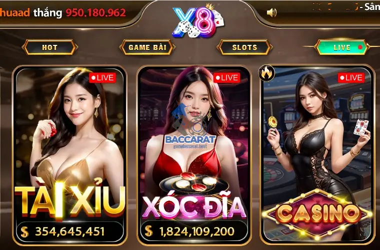 X8: Nhà Cái Baccarat Chuyên Nghiệp Đến Từ Châu Á